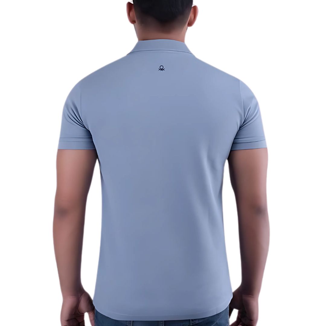 UCB Men’s Polo T-Shirt - Powder Blue, 100% Cotton - product image 2