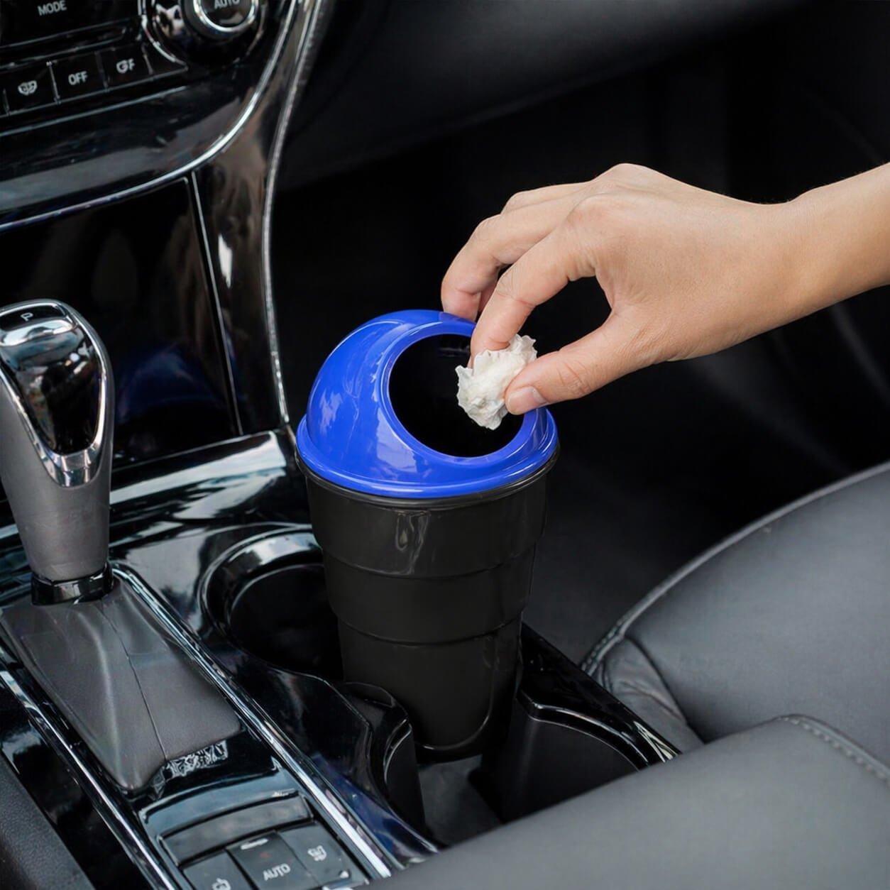 Car trash holder / dustbin (fits in car cup / bottle holder) - Premium Corporate Gift | E205 - corporate gift by YuBingo