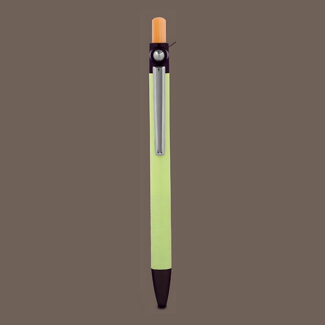 L185 - Metal Pen with Bamboo Pusher and Fidget Ball - product image 2