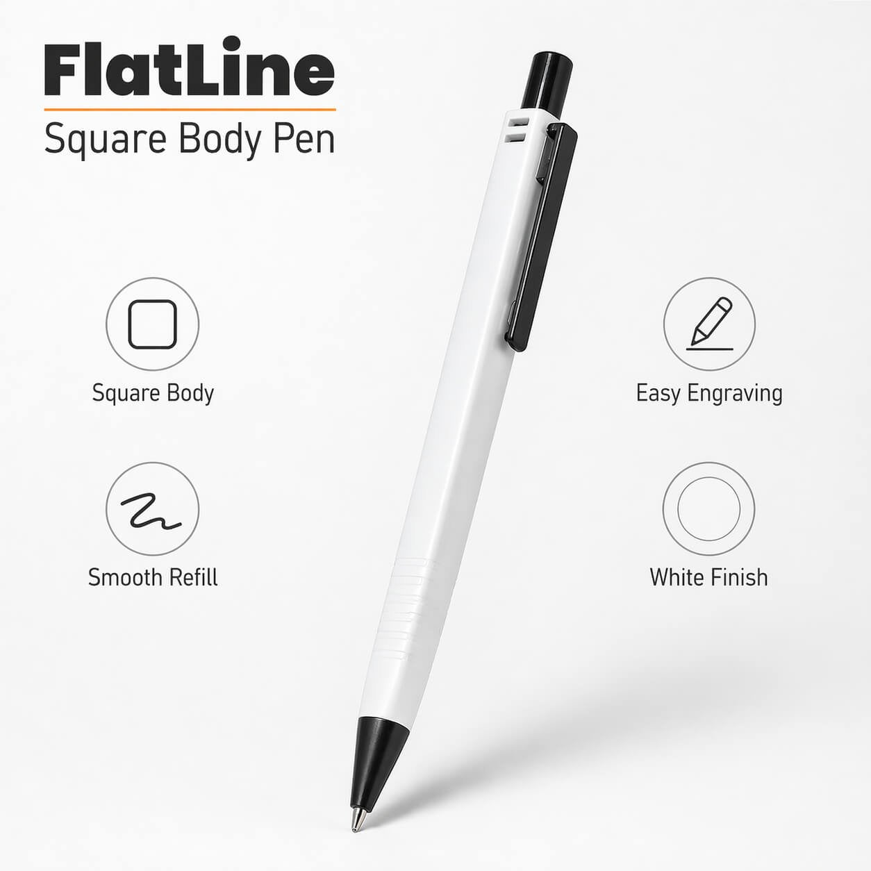 FlatLine: Square body pen with super smooth refill - Premium Corporate Gift | L191 - product image 3