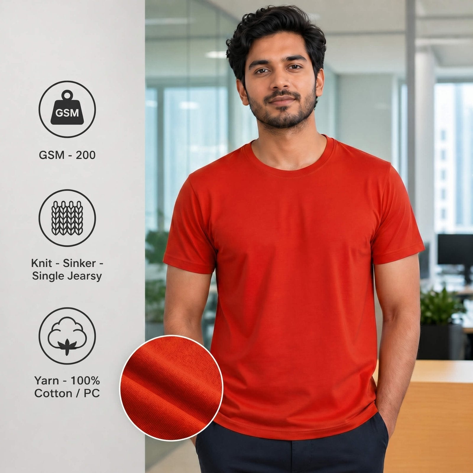 Liverpool Red round-neck T-shirt for corporate gifting