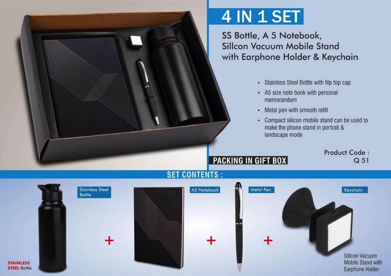 4-in-1 Employee Joining Kit (Bottle, Notebook, Pen, Mobile Stand) - product image 5