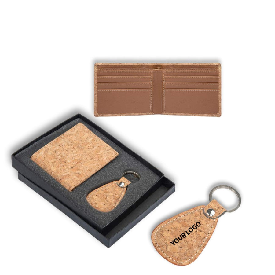 Cork Dual Set: Wallet with Keychain in gift box - product image 3