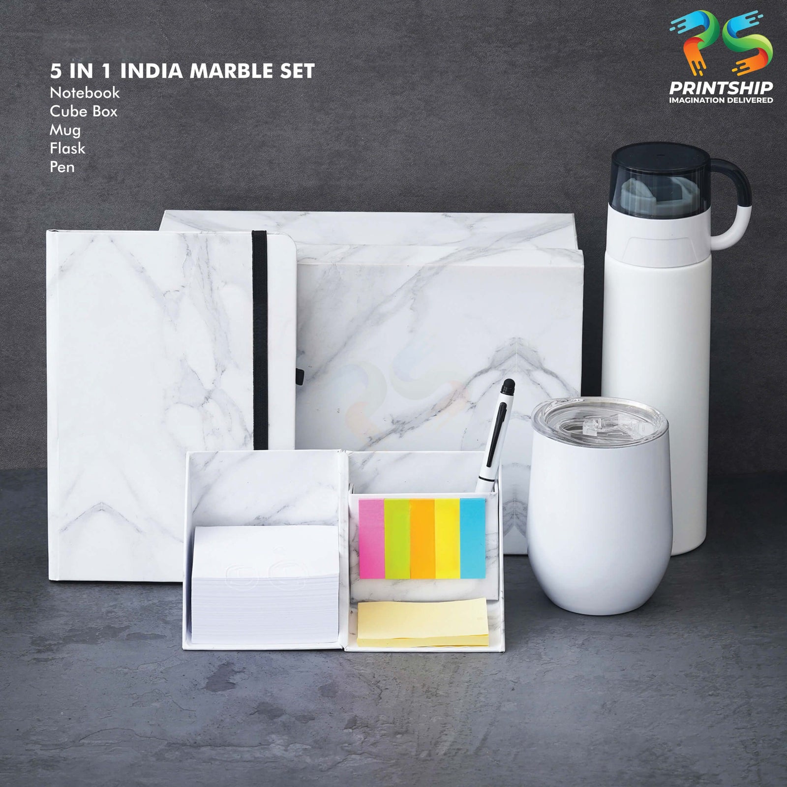 White Marble Finish Gift Set - product image 3