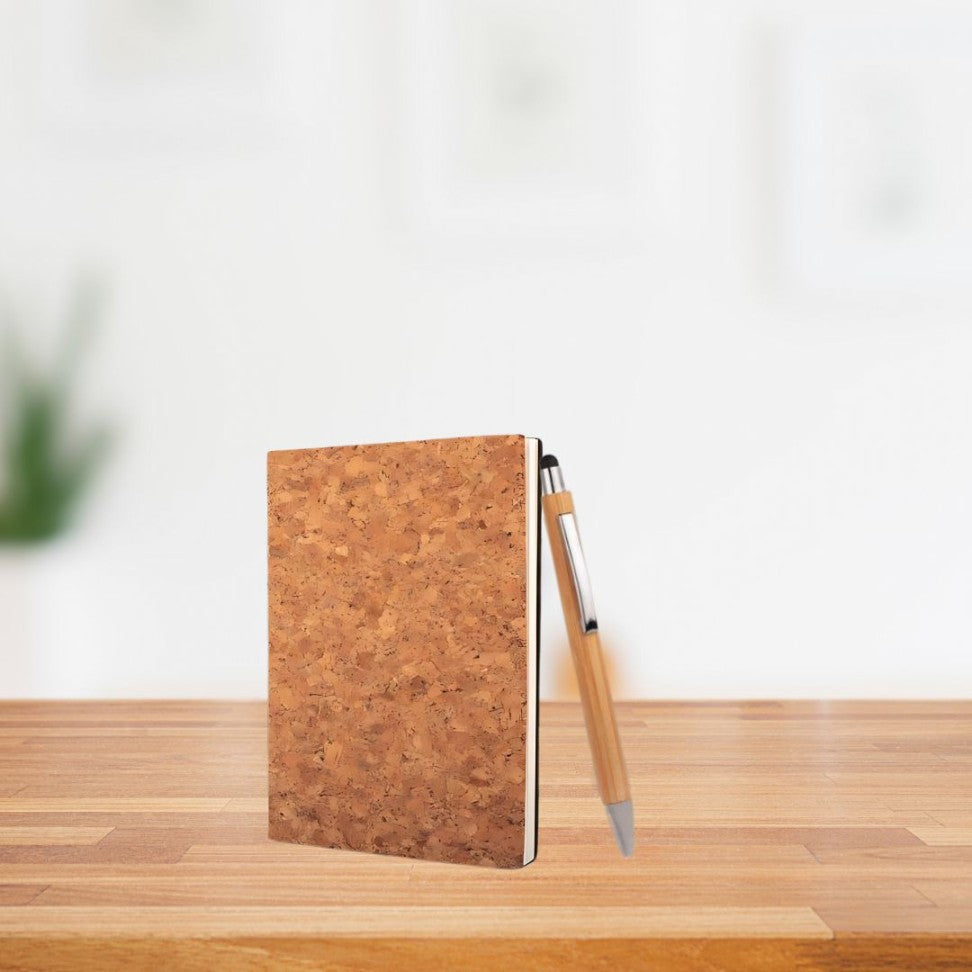 Cork Notebook With Bamboo Stylus Pen | Gift Set In Black Box - product image 2