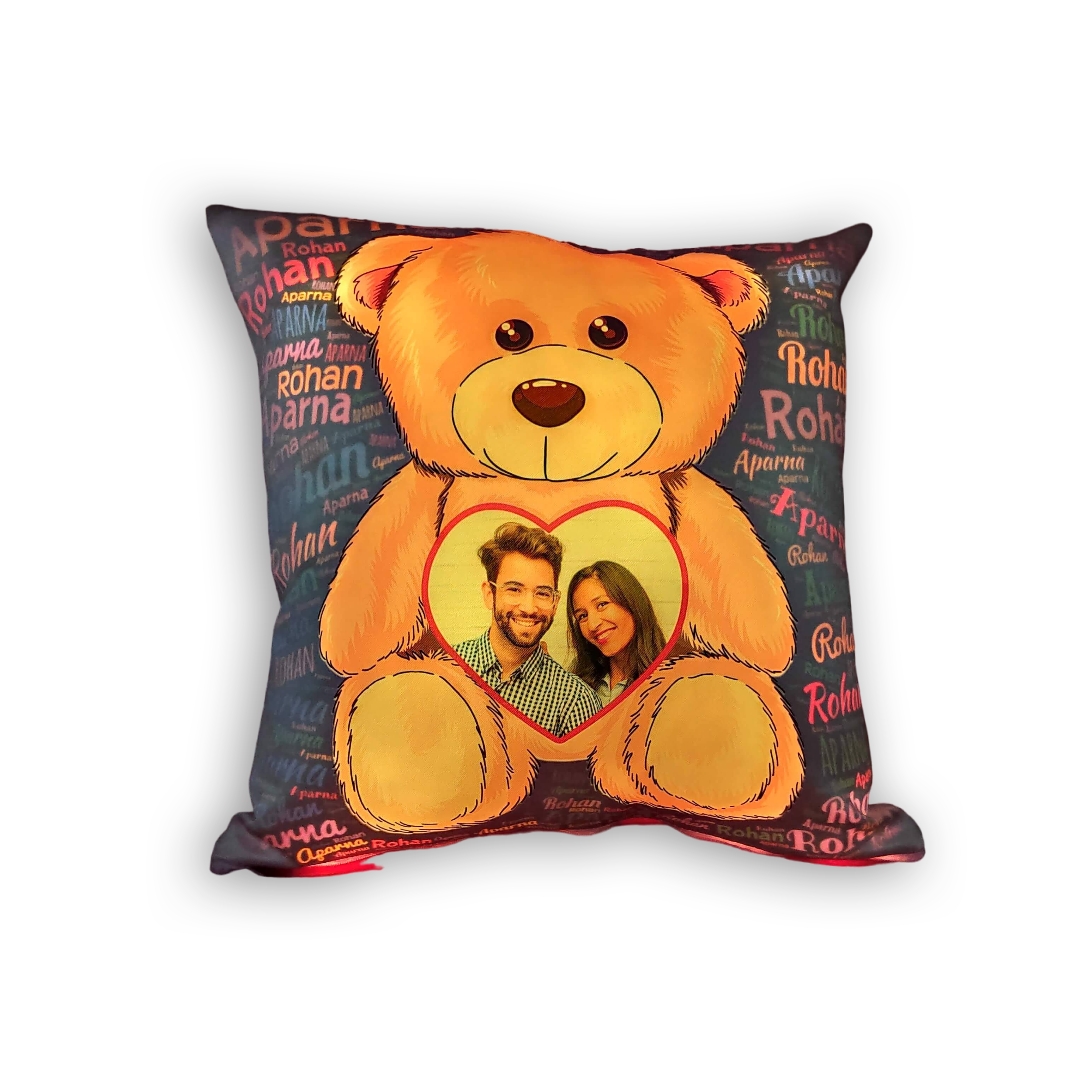LED Glowing Printed Cushion - corporate gift by YuBingo