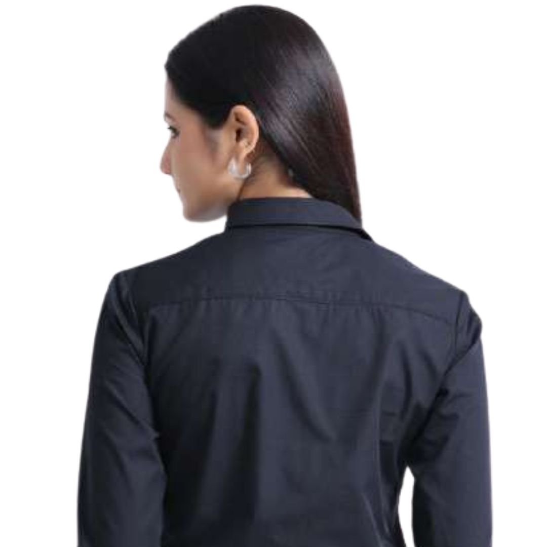 Rare Rabbit Corp Zander Formal Shirt - Black (100% Cotton) - product image 3