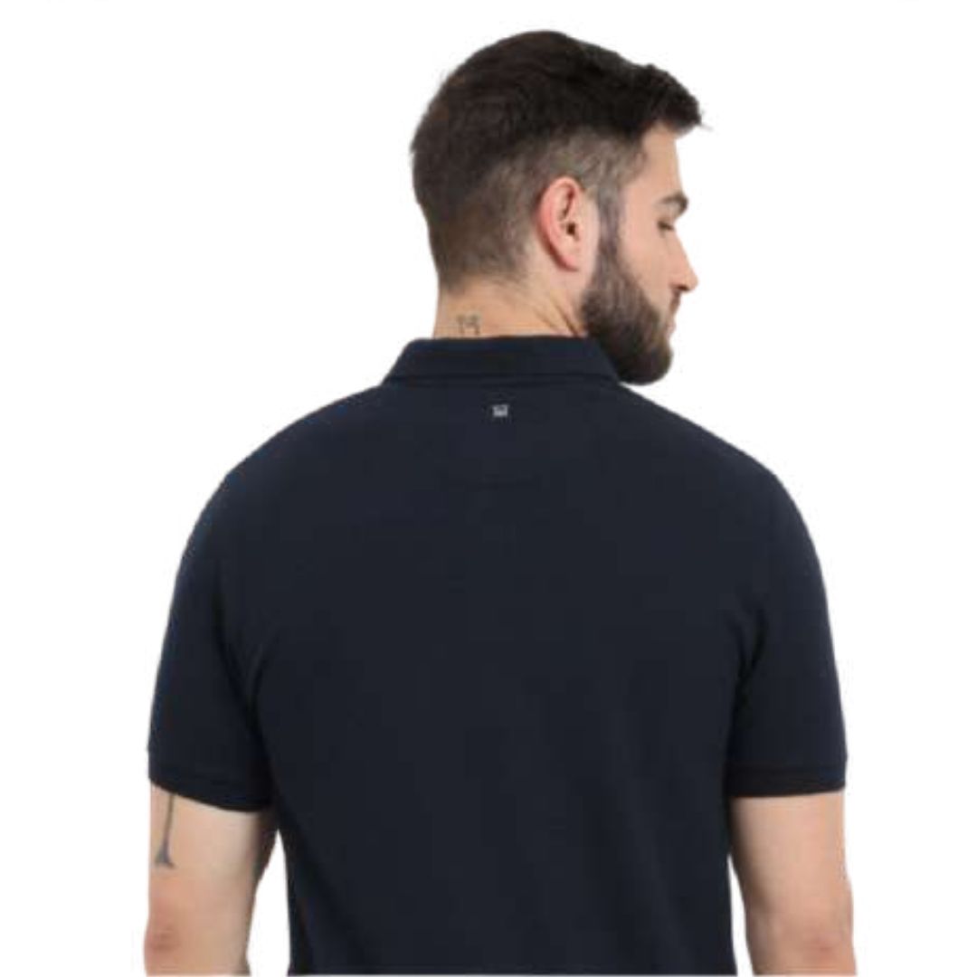 Rare Rabbit Navy Blue Polo Tee - 100% Cotton Unisex Shirt - product image 2