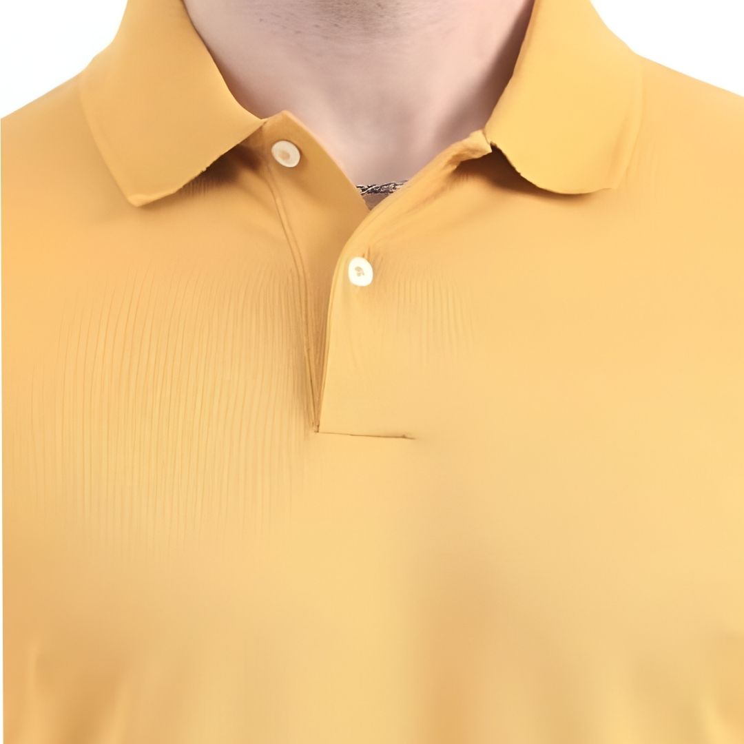 Rare Rabbit Premium Polo - Mustard Unisex Cotton Lycra Tee - product image 2
