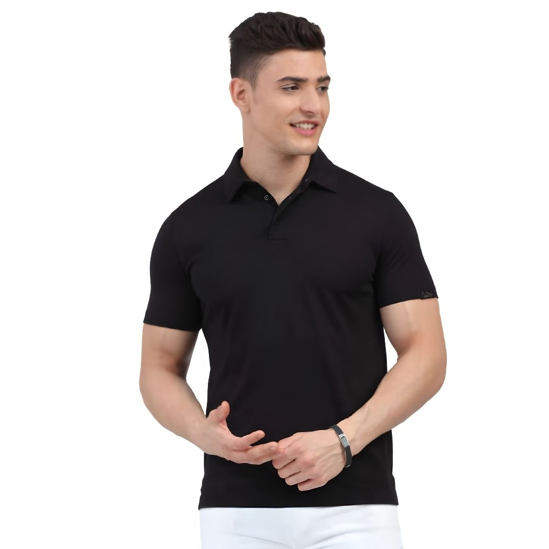 Rare Rabbit Signature Polo - Black - corporate gift by YuBingo