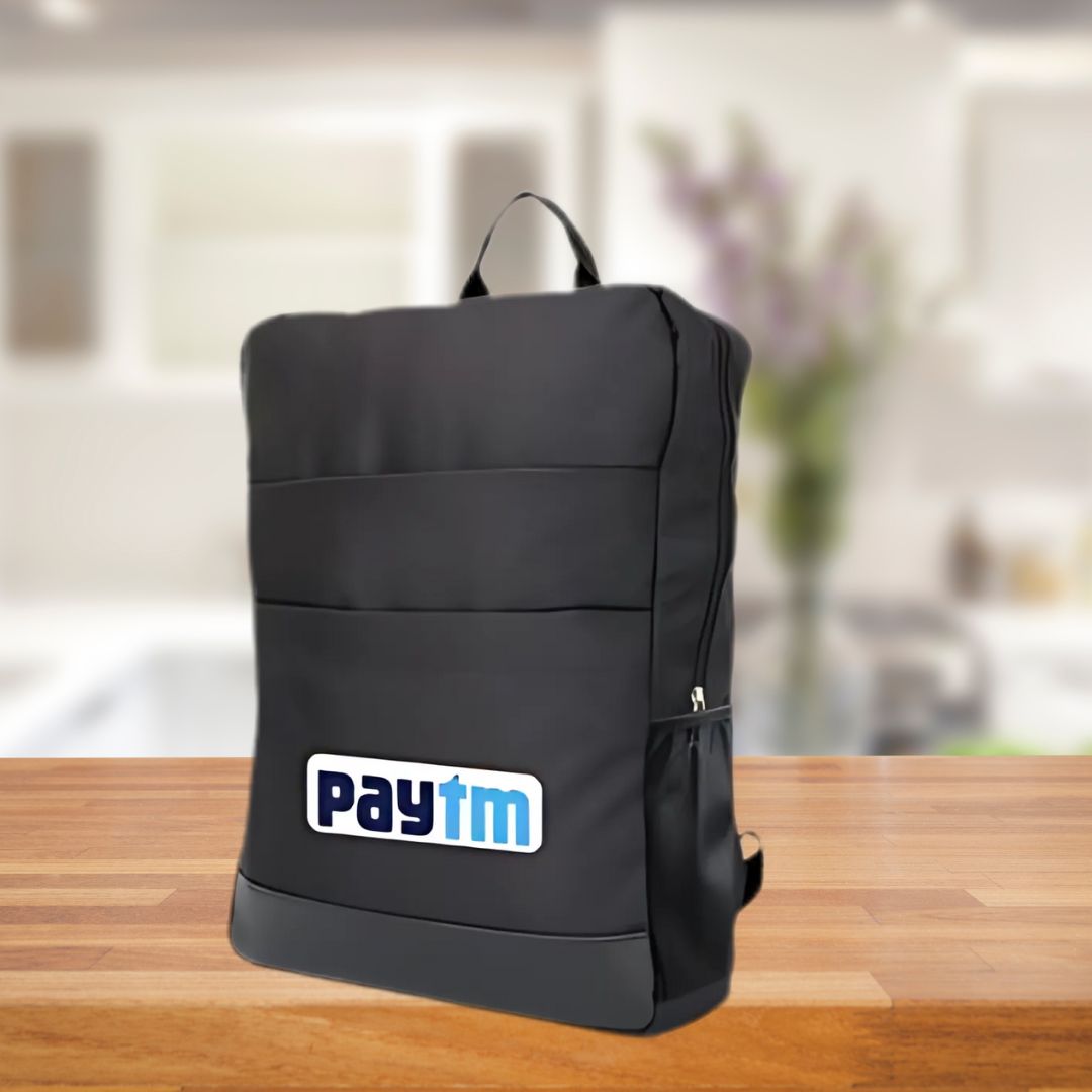 Slimz Black Backpack with Double Front Pocket - Castillo Milano - product image 2