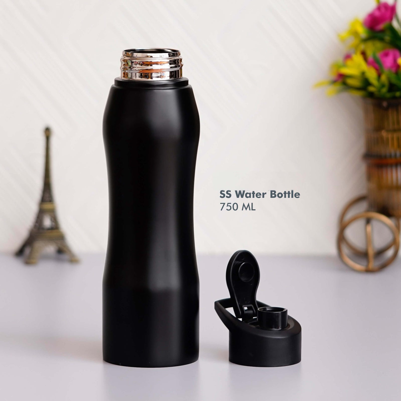 Customizable Black Stainless Steel Bottle - 750 ML - product image 2