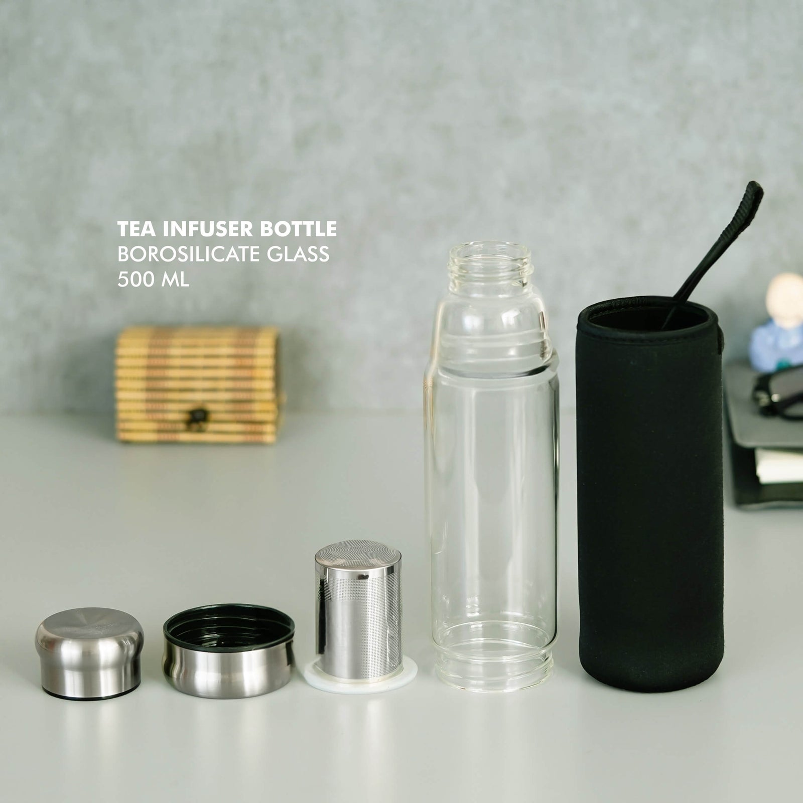 Tea Infuser Borosilicate Glass Bottle - 500 ML - product image 3