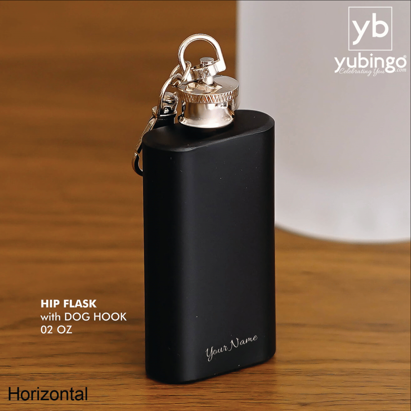 Dog Hook Hip Flask - 60 ML - corporate gift by YuBingo
