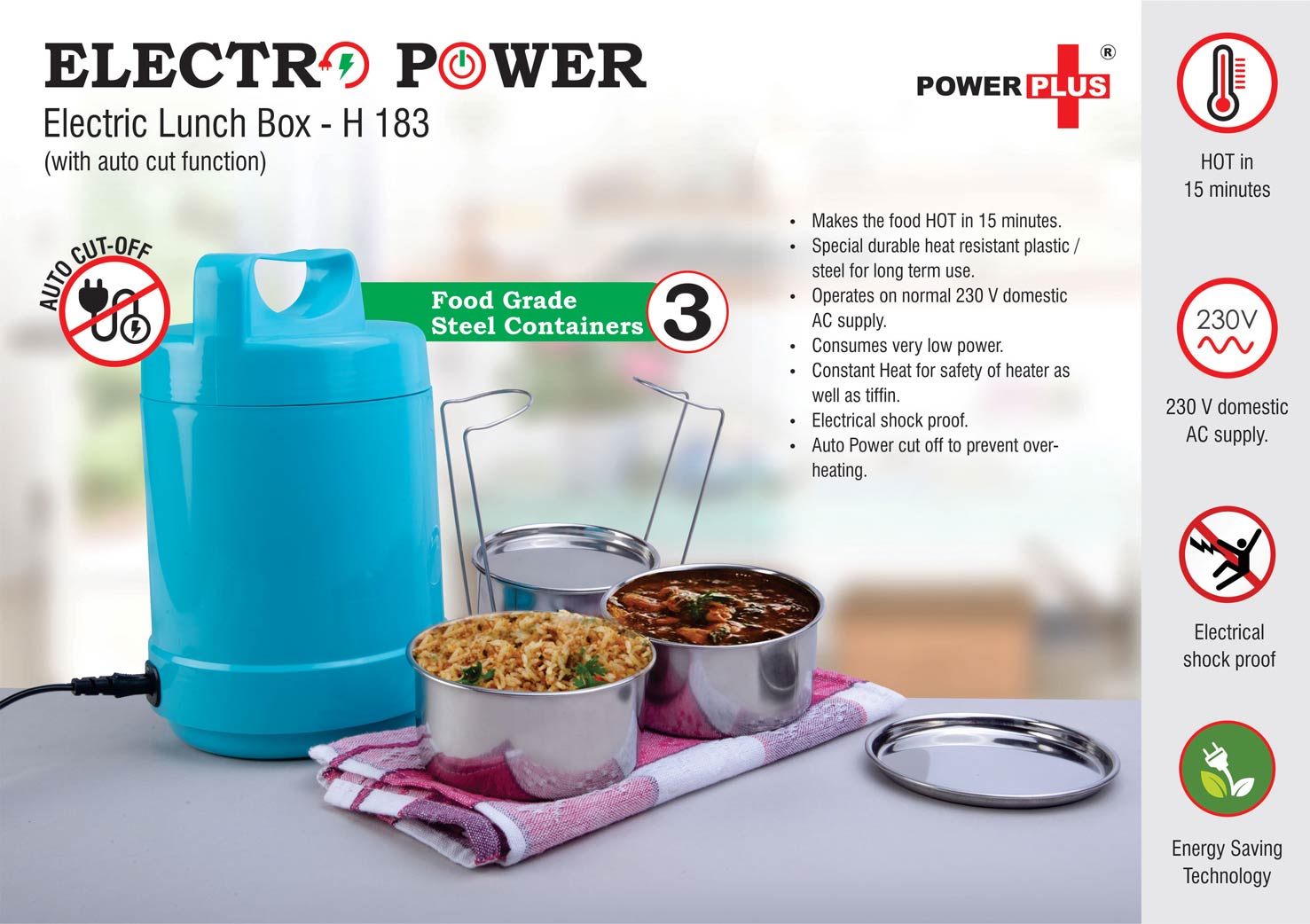 Electro Steel Electric Lunch Box - product image 2