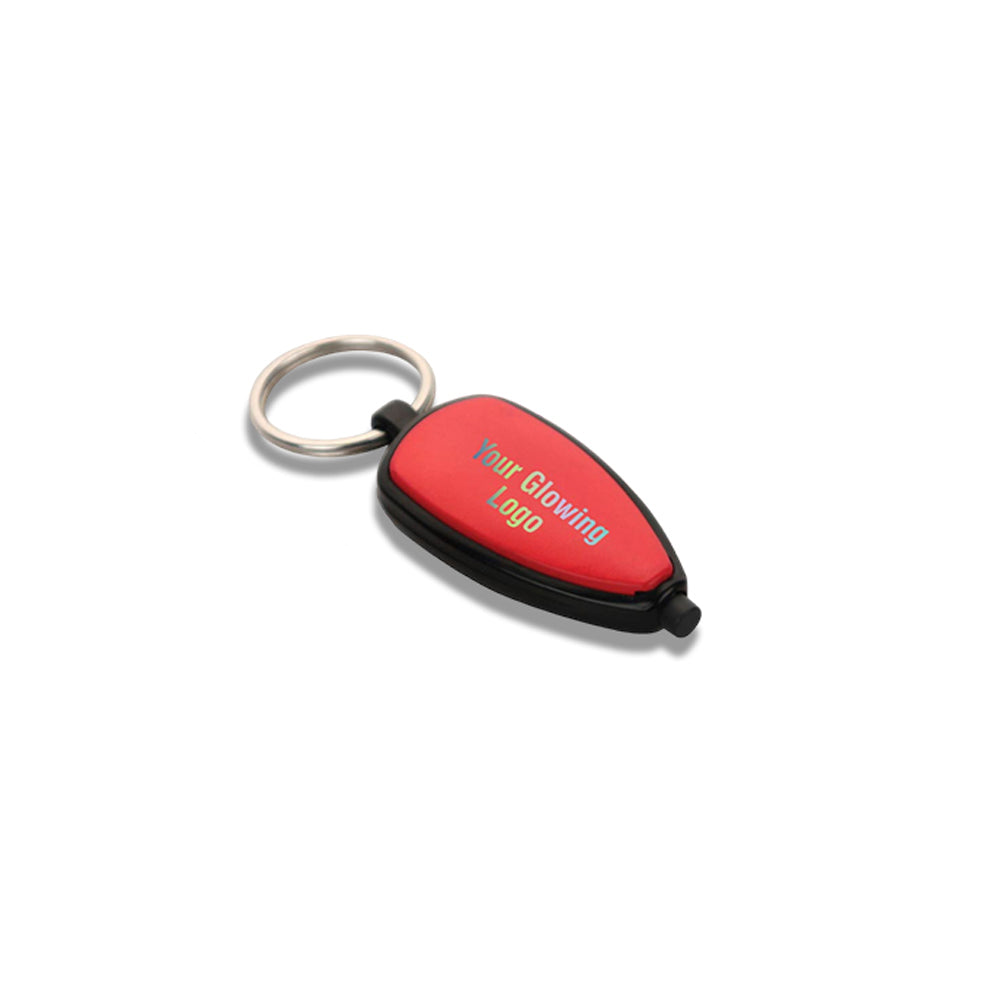 Logo Highlight Keychain with Multicolor Backlight - corporate gift by YuBingo