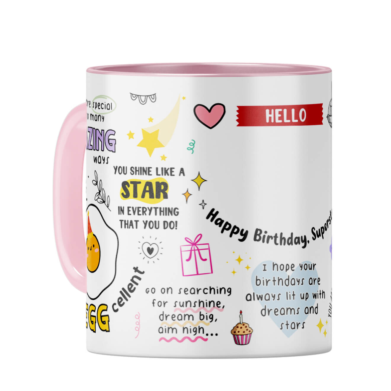Customised Happy Birthday Superstar Coffee Mug - corporate gift by YuBingo