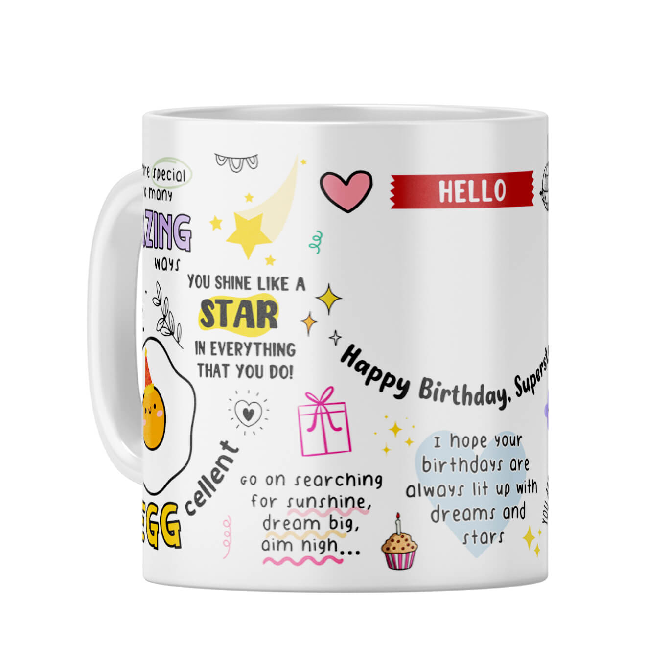 Customised Happy Birthday Superstar Coffee Mug - product image 5