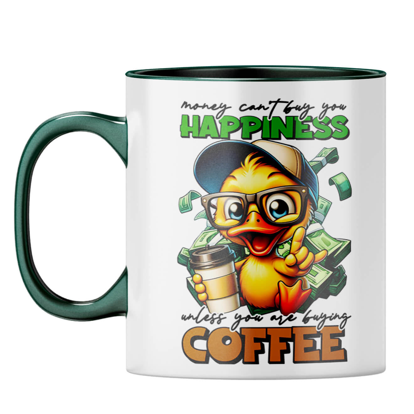 Happiness is Coffee Coffee Mug - corporate gift by YuBingo
