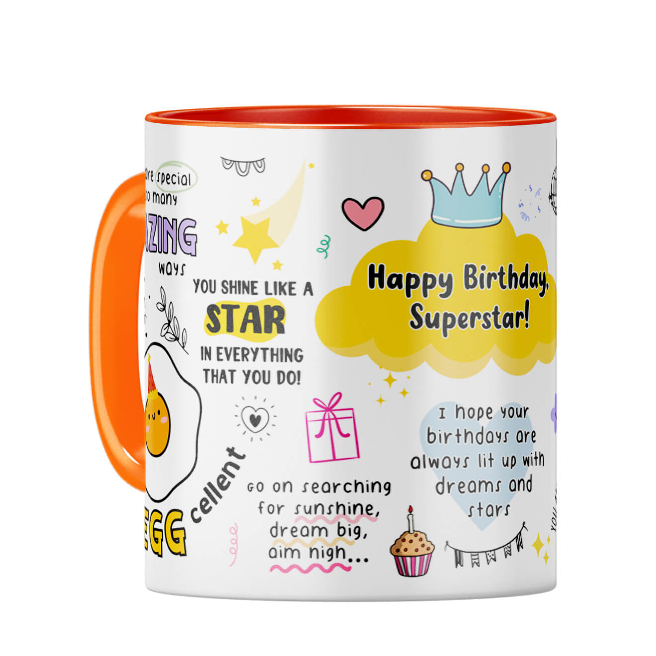 Happy Birthday Superstar Coffee Mug - corporate gift by YuBingo