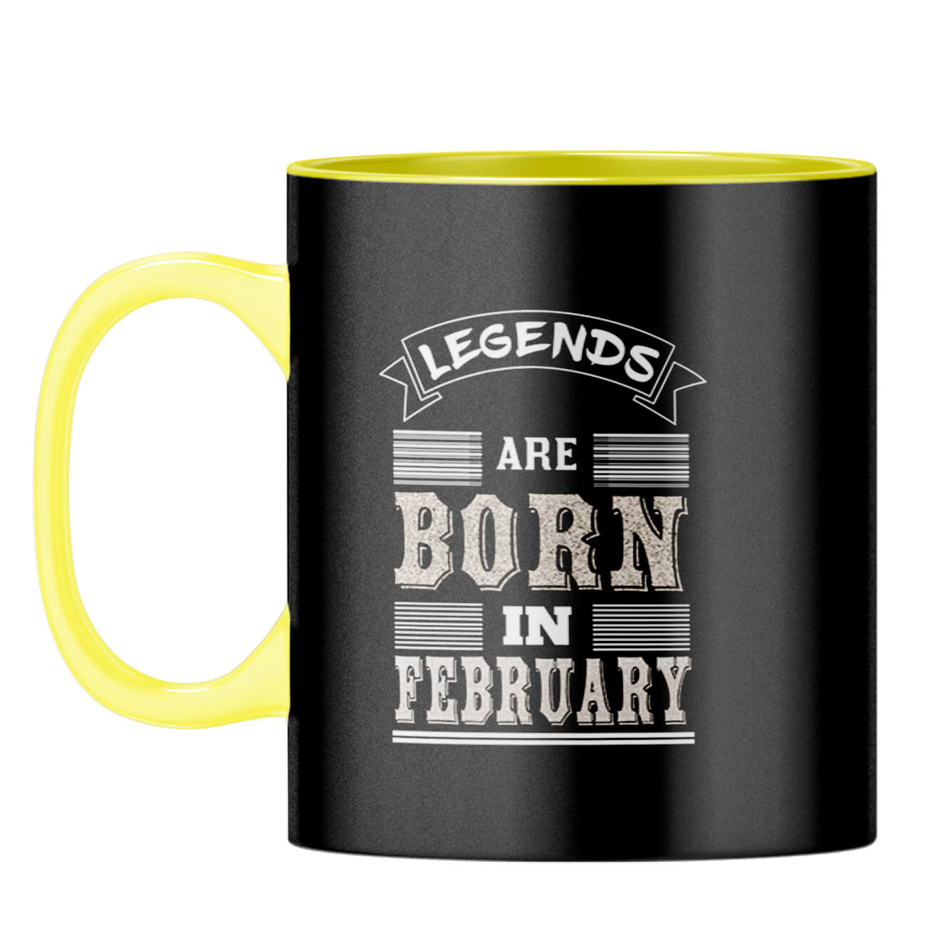 Legends Born in February Coffee Mug - corporate gift by YuBingo