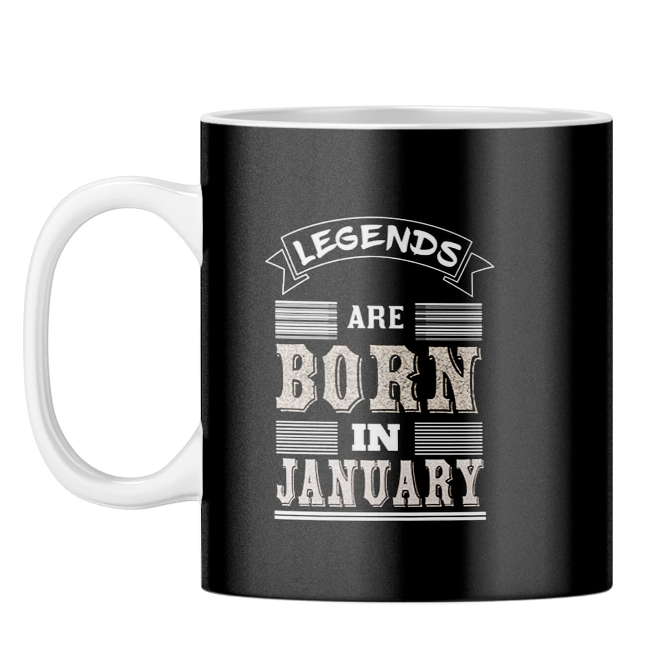 Legends Born in January Coffee Mug - corporate gift by YuBingo