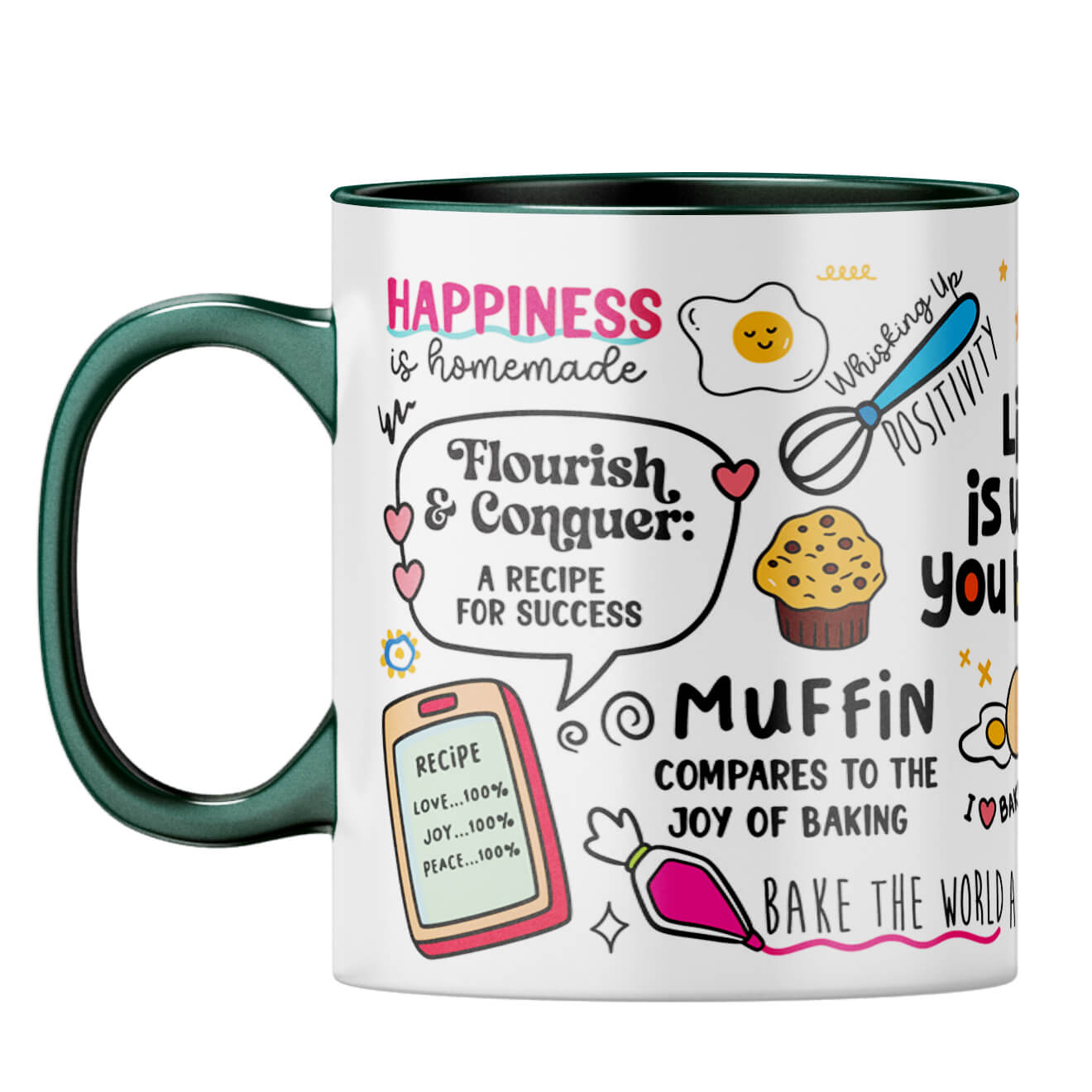 Life is What You Bake It Coffee Mug - corporate gift by YuBingo