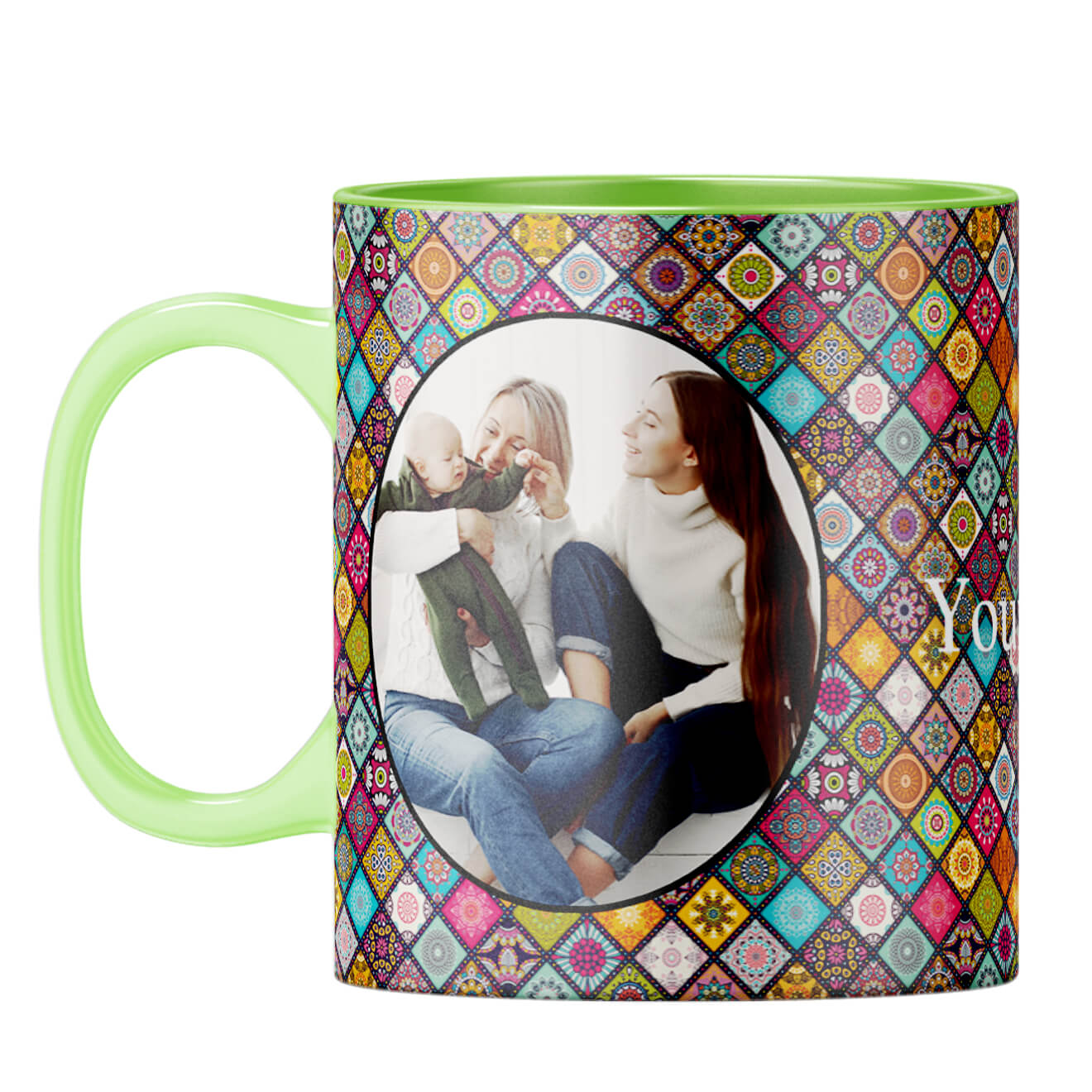 Mandala Photo Coffee Mug - corporate gift by YuBingo