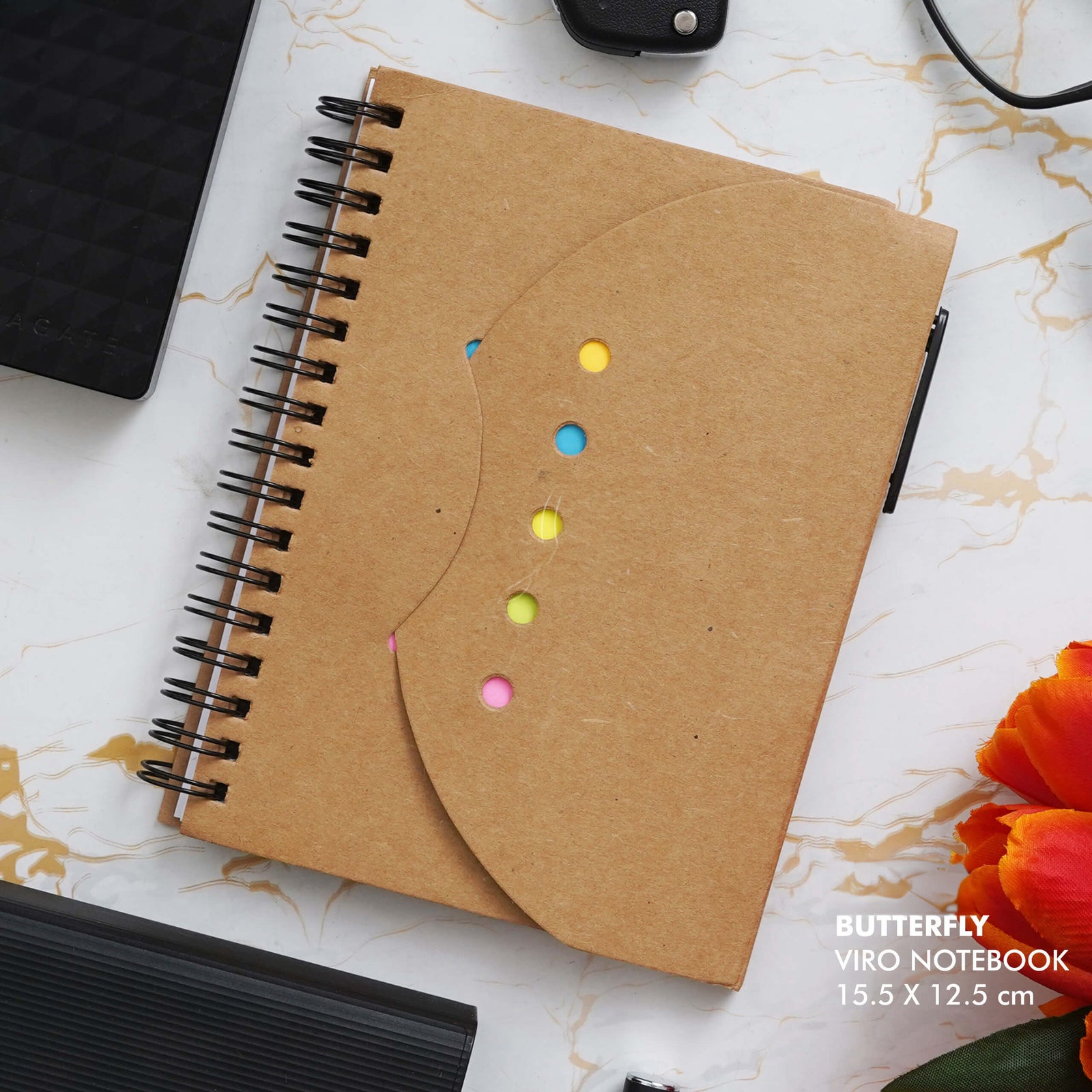 Personalized Brown Viro Notebook Gift Set - Stylish & Eco-Conscious - corporate gift by YuBingo