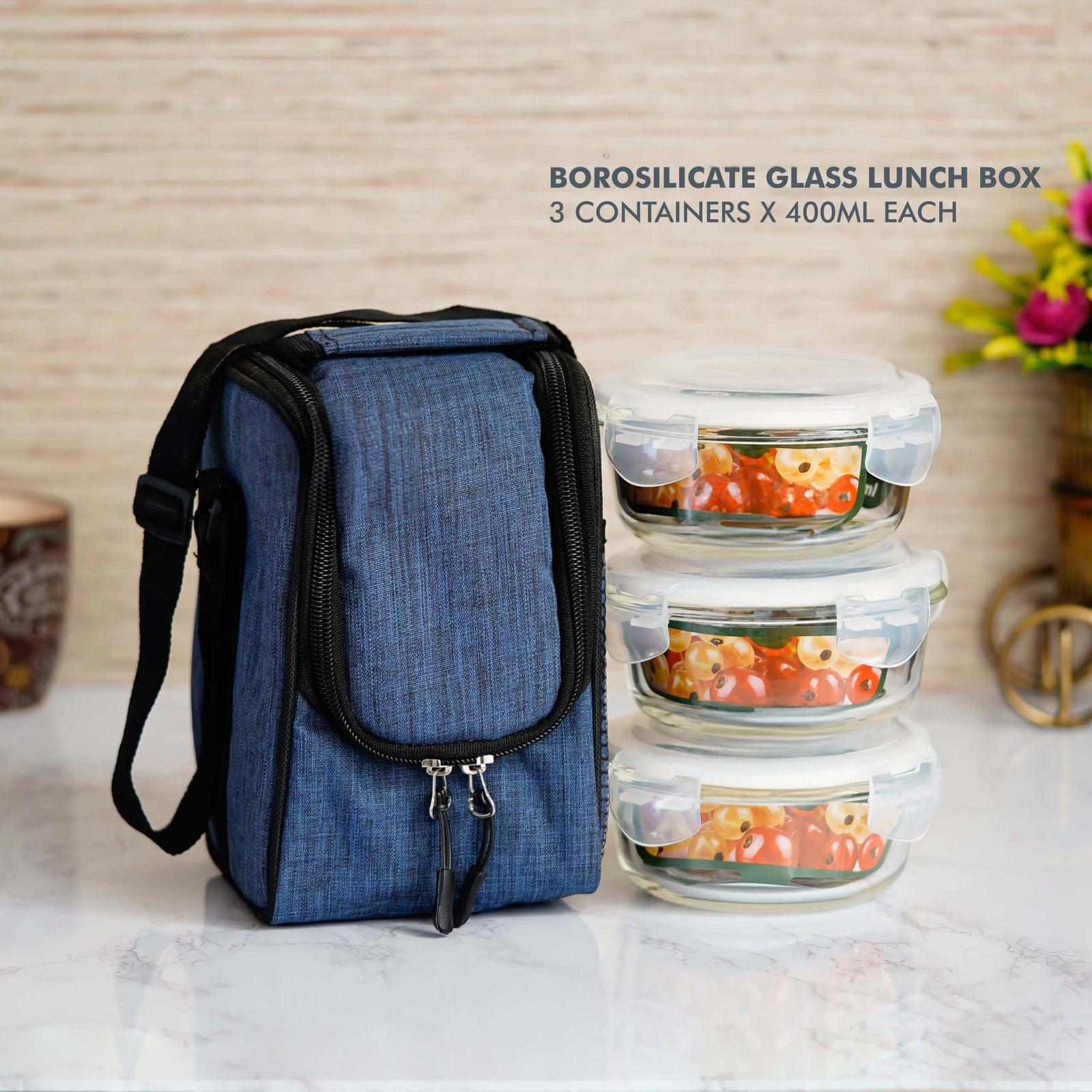 Premium Glass Lunch Box Set - corporate gift by YuBingo