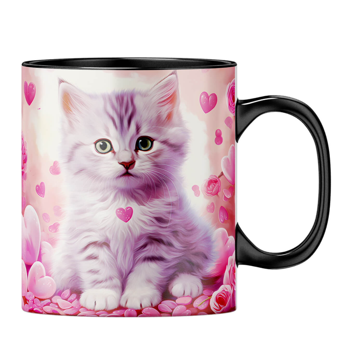 Cat Hearts Melody Coffee Mug - product image 3
