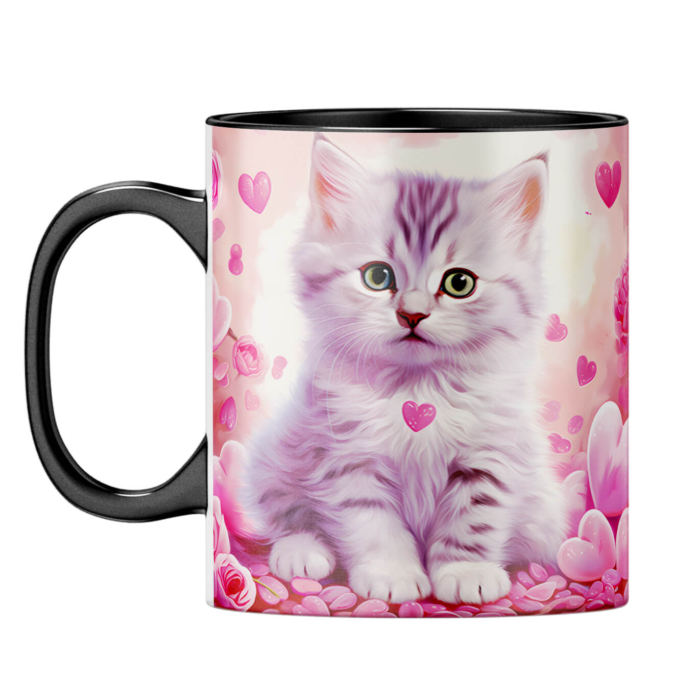 Cat Hearts Melody Coffee Mug - product image 6