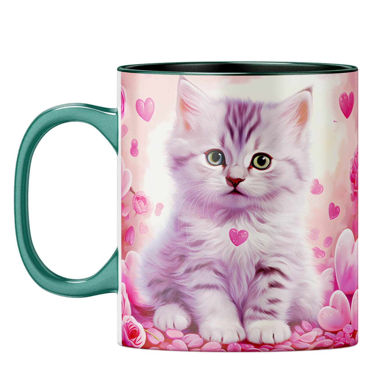 Cat Hearts Melody Coffee Mug - product image 8
