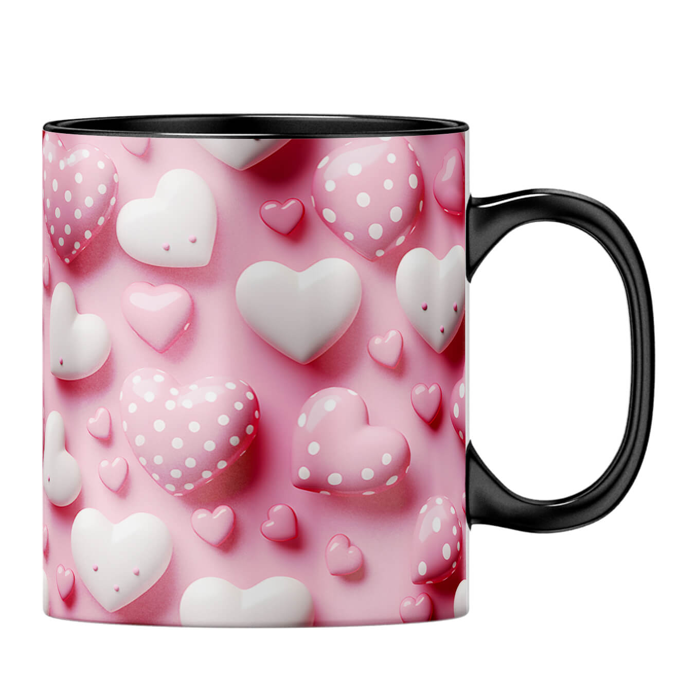 Pink Hearts Harmony Coffee Mug - product image 3