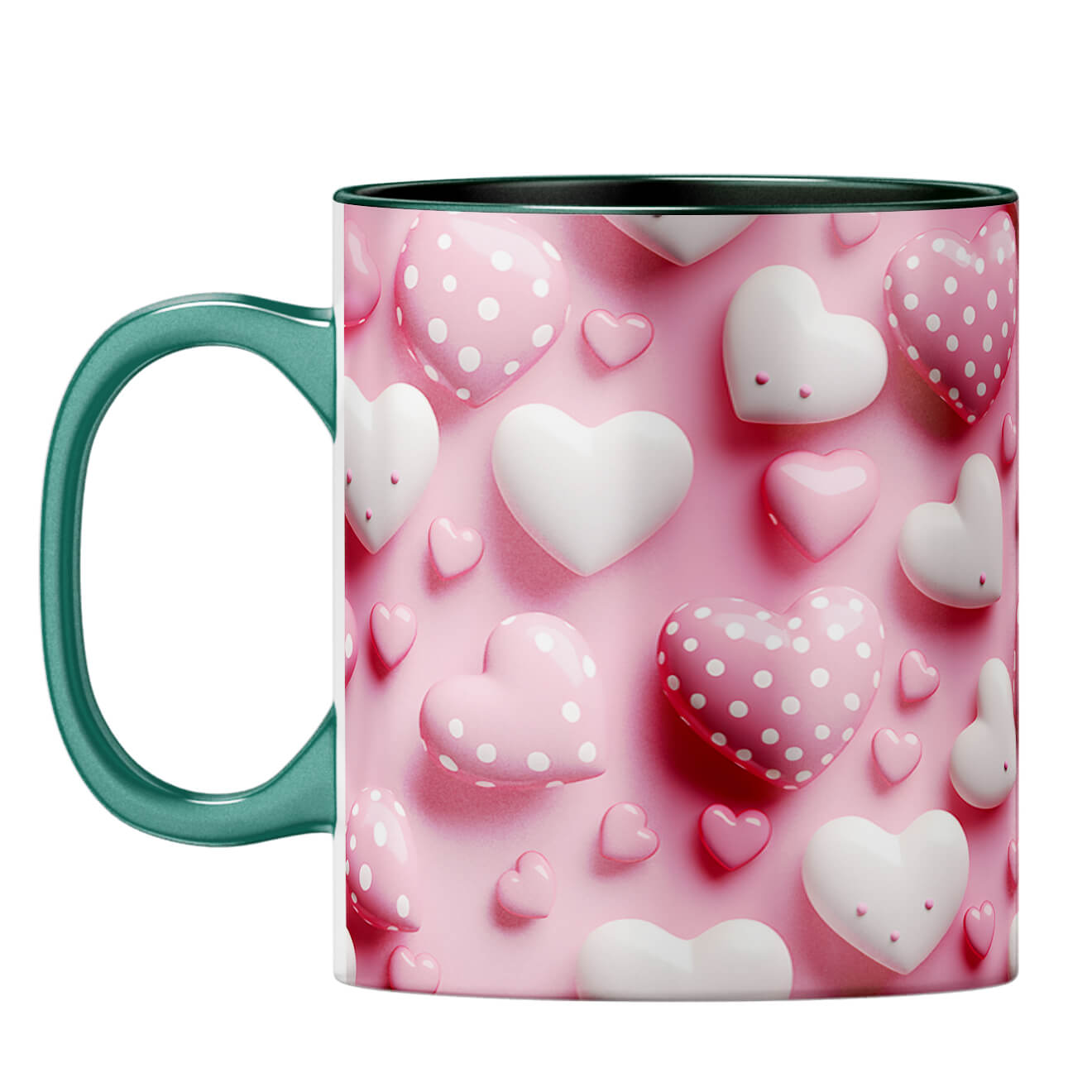 Pink Hearts Harmony Coffee Mug - product image 9