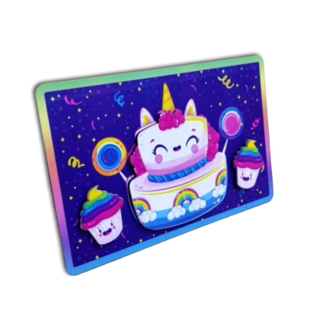 Unicorn Cake Design Magnetic Frame - corporate gift by YuBingo