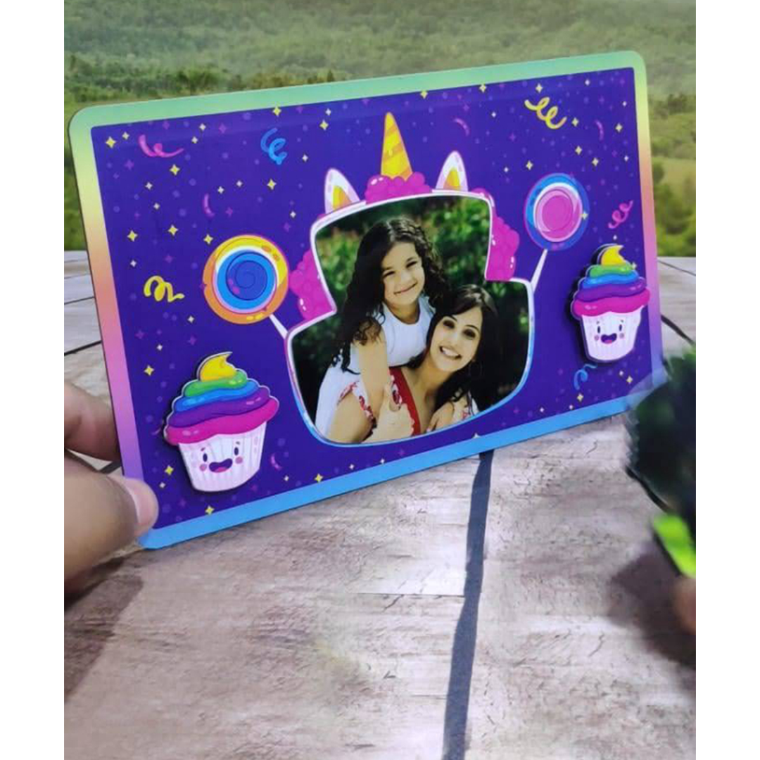 Unicorn Cake Design Magnetic Frame - product image 3