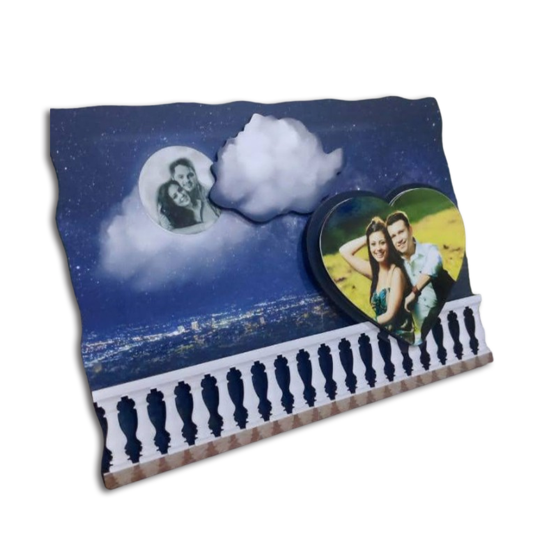 Magnetic 3-in-1 Photo Stand - Moon, - corporate gift by YuBingo
