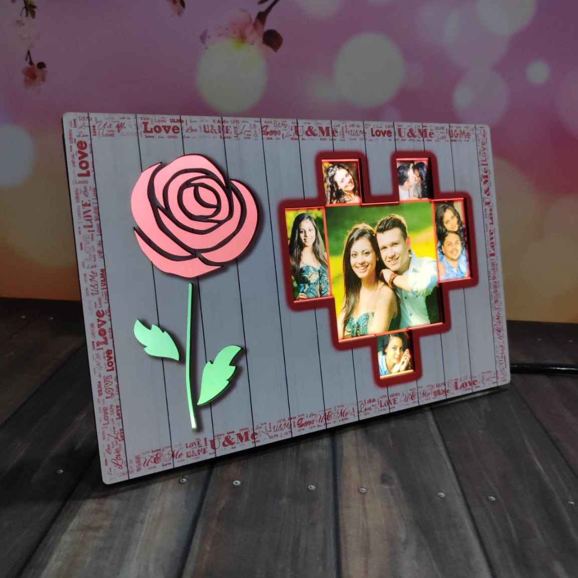 Red Rose LED Table Stand - product image 2