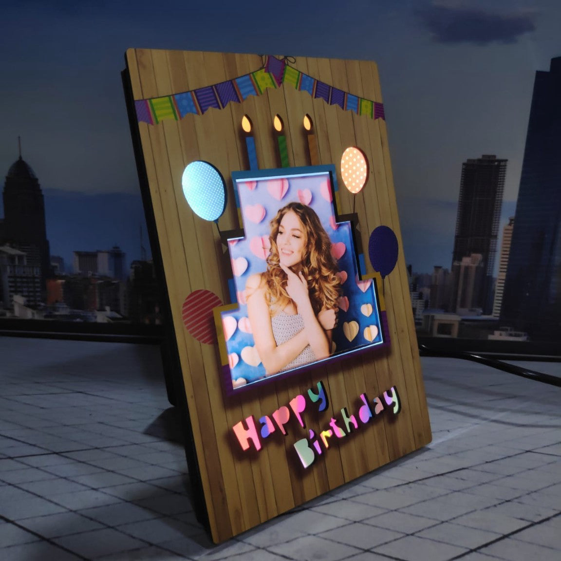 LED Table Stand - Happy Birthday Balloon - product image 5