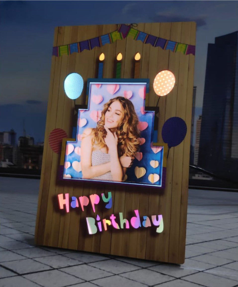 LED Table Stand - Happy Birthday Balloon - product image 3
