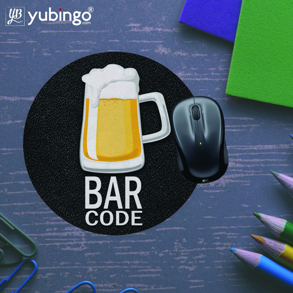Bar Code Mouse Pad (Round) - product image 5