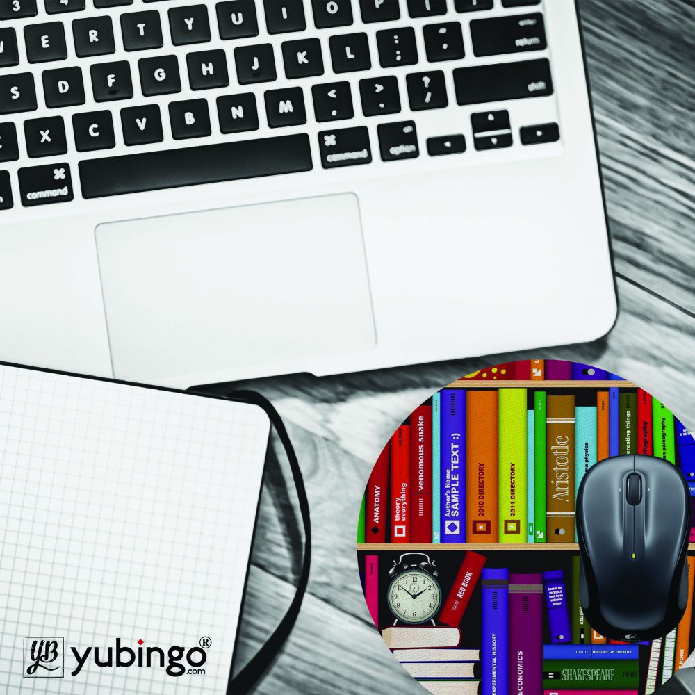 Books Mouse Pad (Round) - product image 4