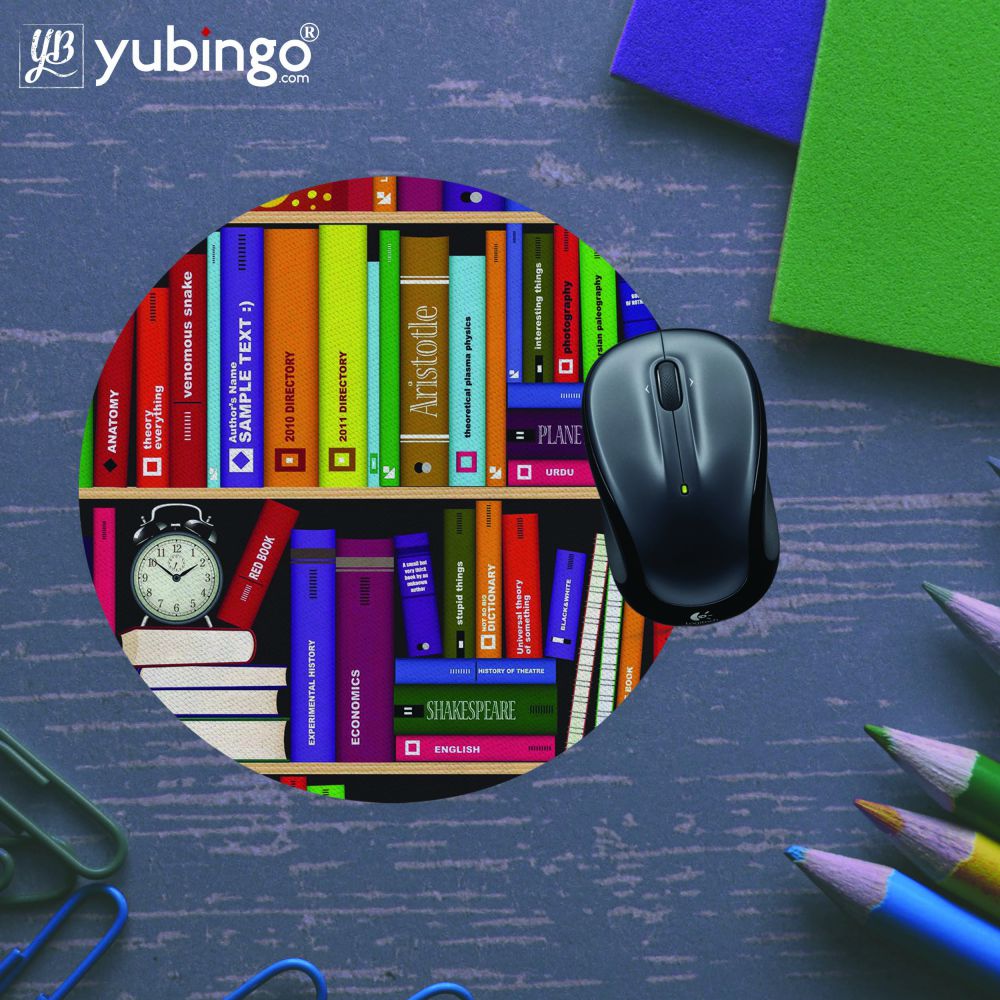 Books Mouse Pad (Round) - product image 5