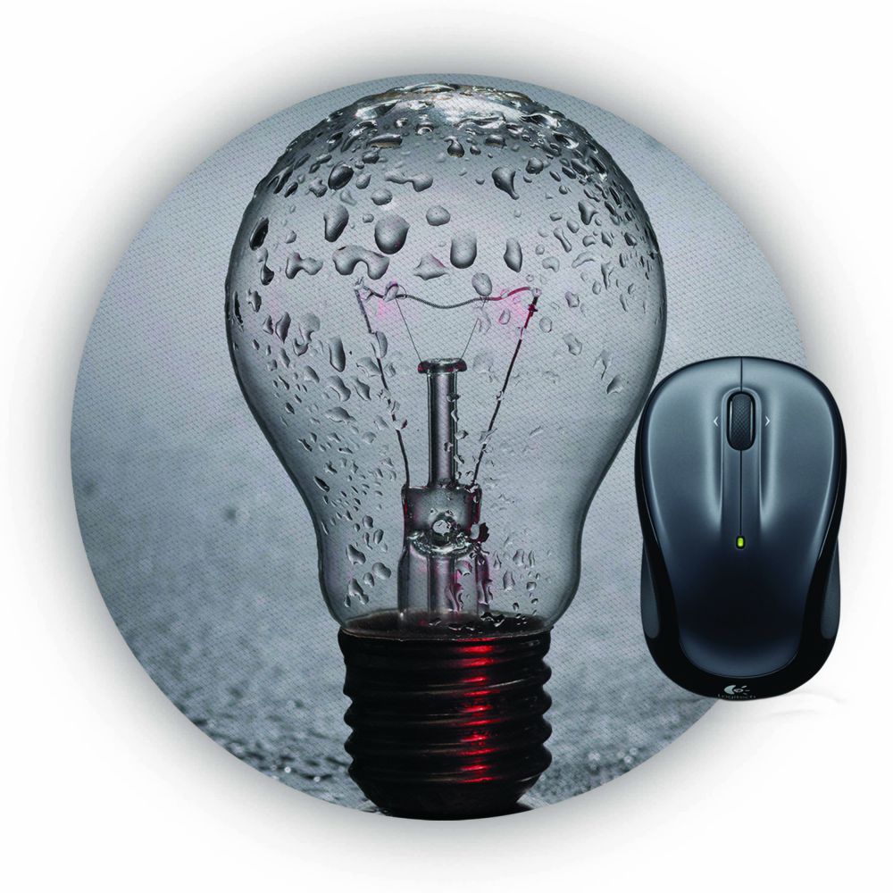 The Bulb Mouse Pad (Round) - corporate gift by YuBingo