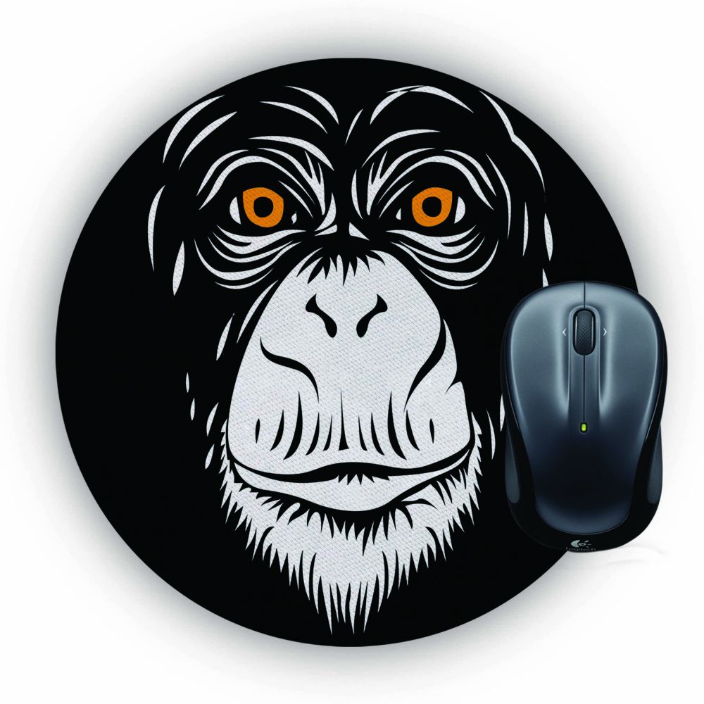 The Monkey Mouse Pad (Round) - corporate gift by YuBingo