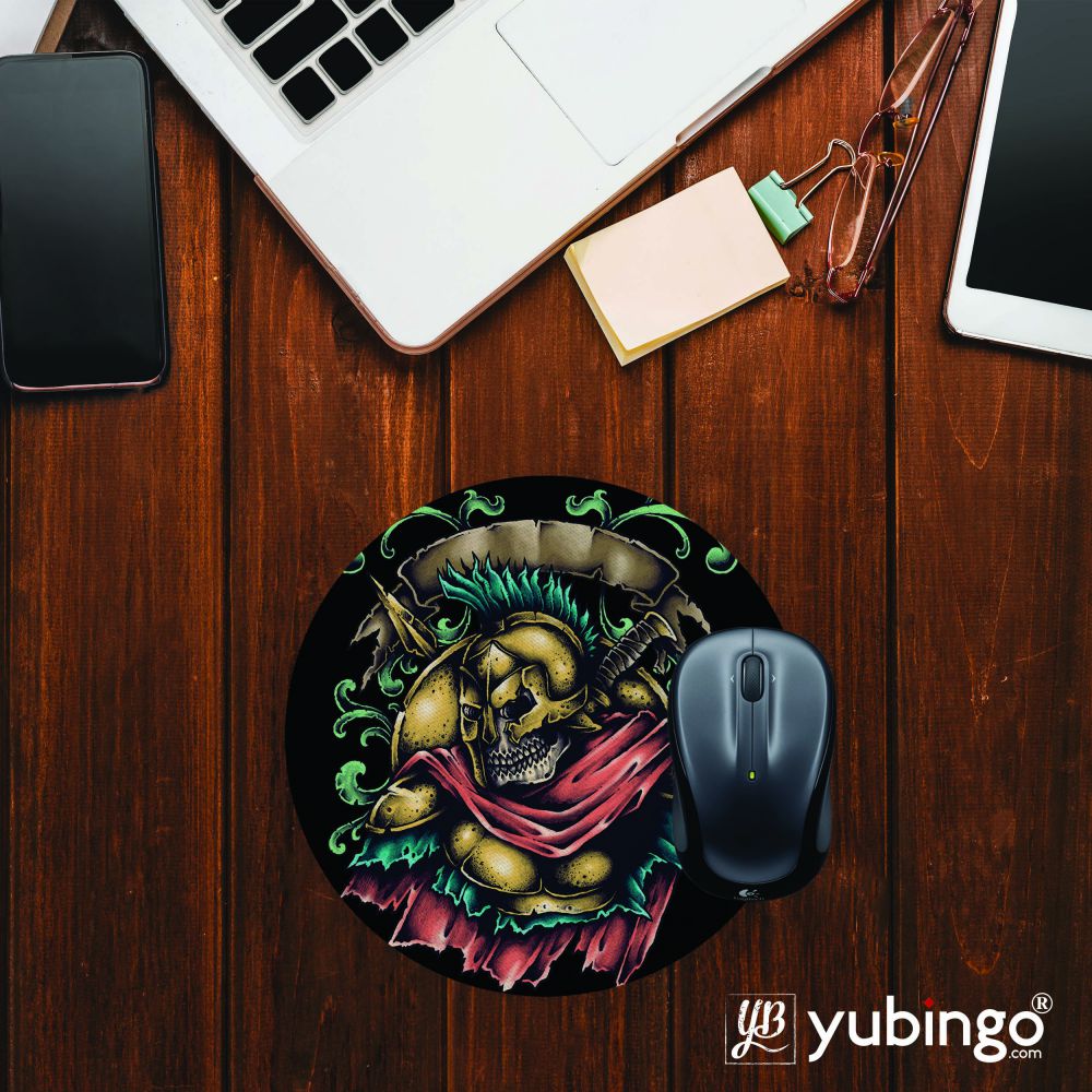 Undead Spartan Mouse Pad (Round) - product image 2
