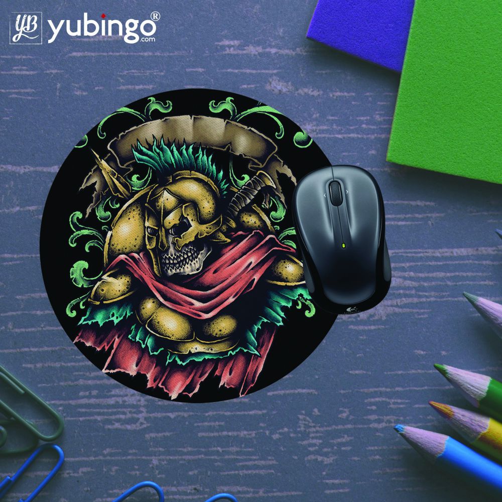 Undead Spartan Mouse Pad (Round) - product image 5