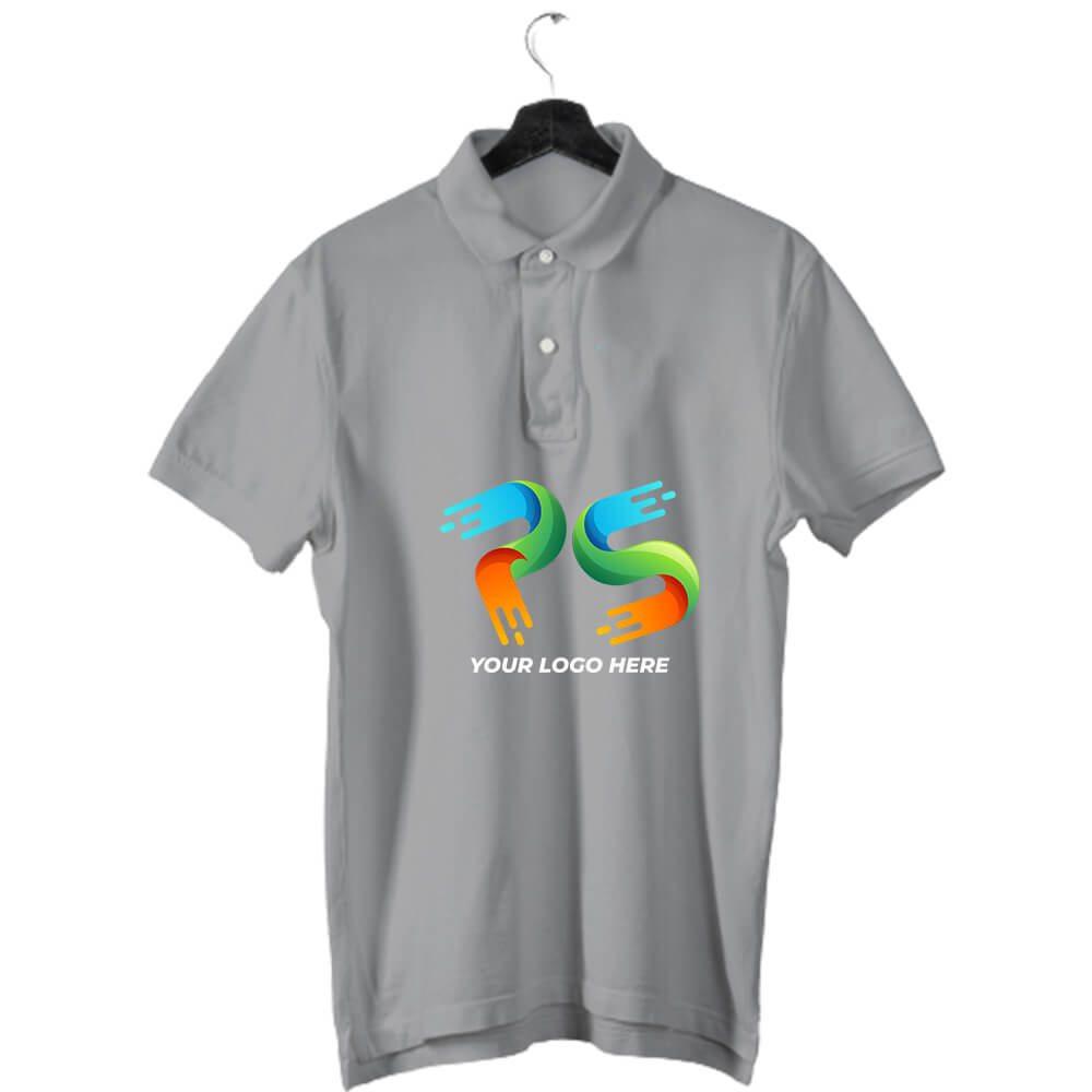 Anthra Customised Men's Polo Neck T-Shirt - Front and Back Print - corporate gift by YuBingo