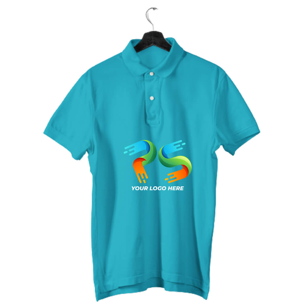 Reliance Green Customised Men's Polo Neck T-Shirt - Front and Back Print - corporate gift by YuBingo